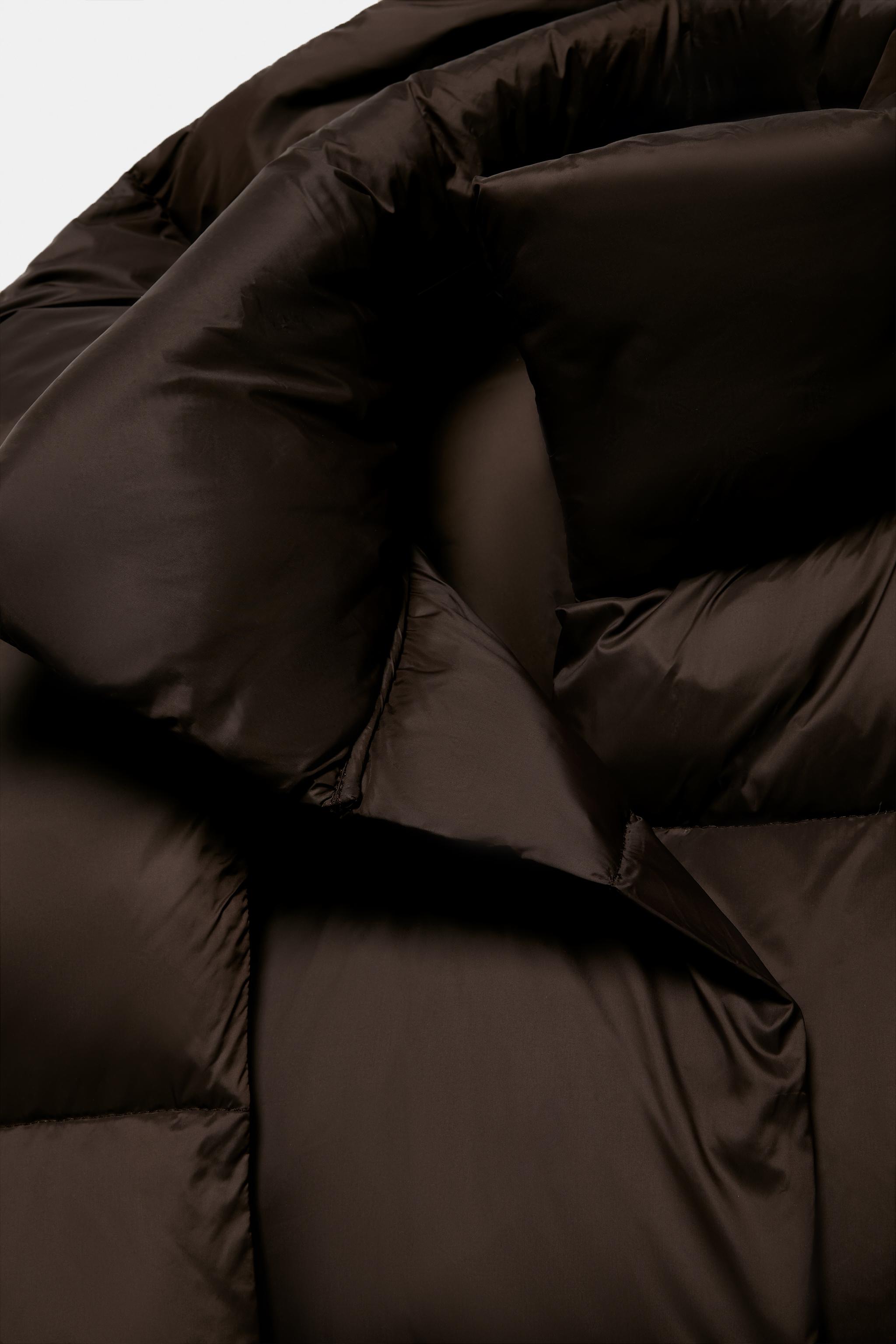 WATER REPELLENT WINDPROOF DOWN PUFFER COAT WITH HOODIE